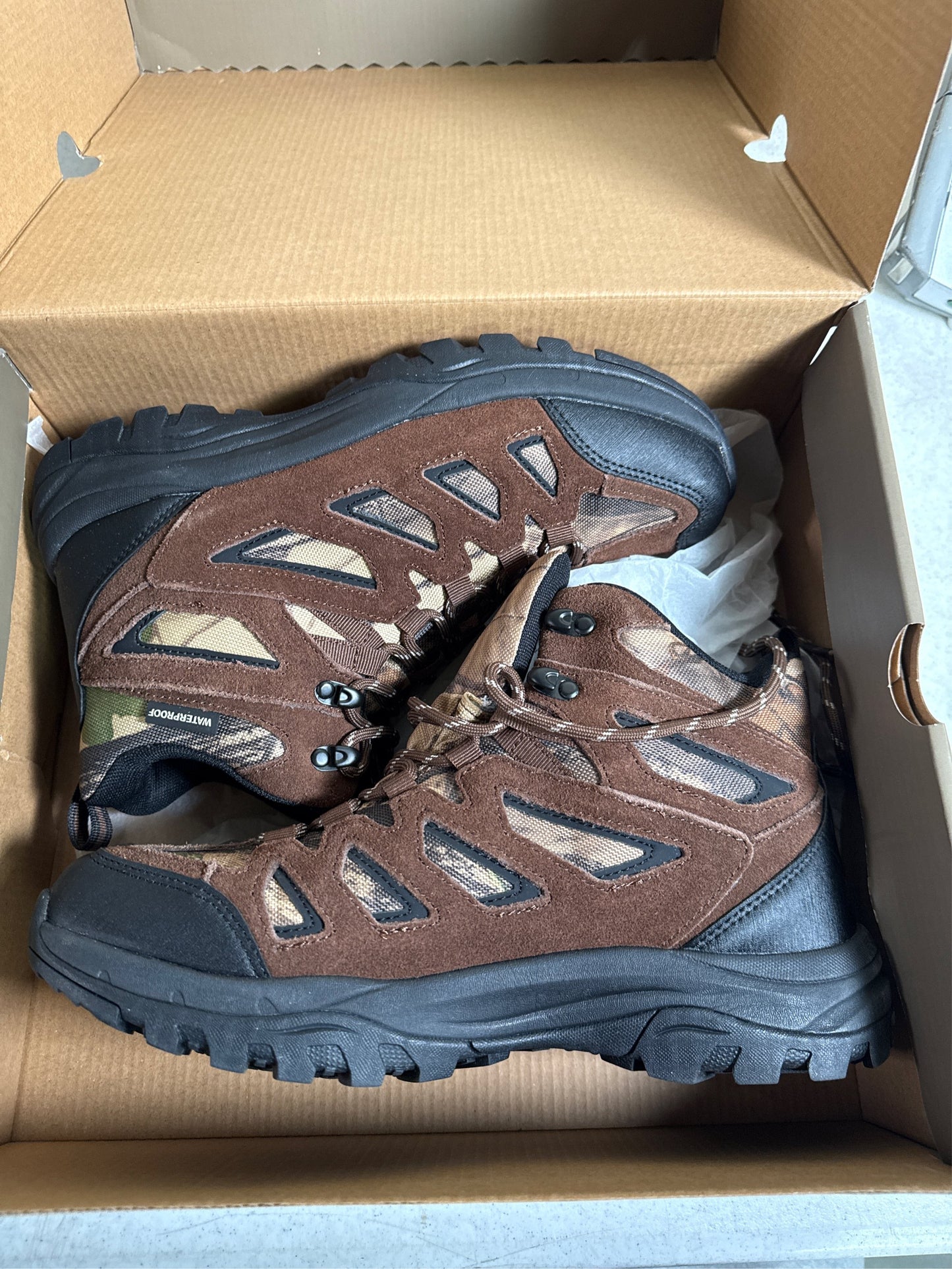 Denali Men's Waterproof Camo Hunting Boots - Brown, Size 8.5
