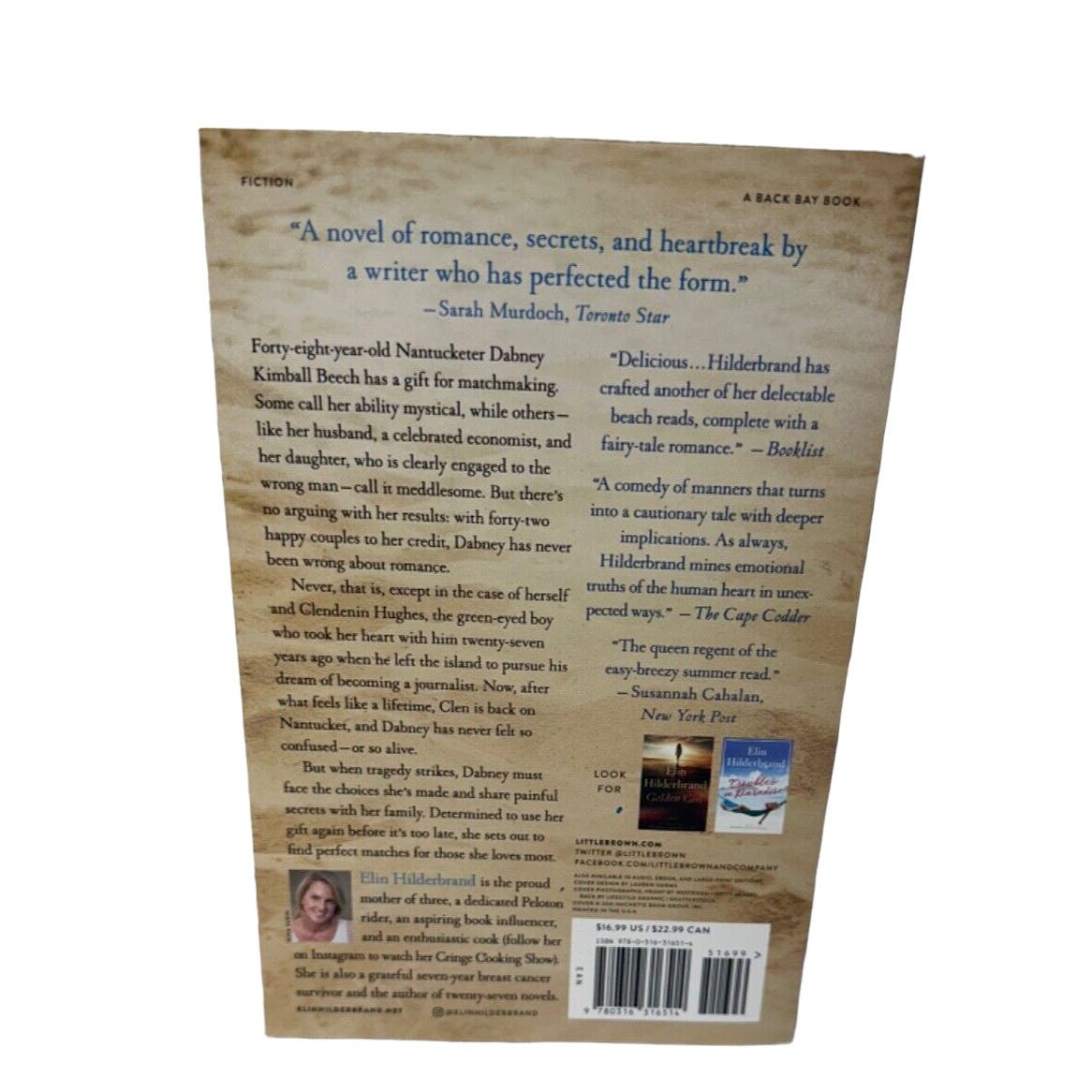 The Matchmaker, by Elin Hilderbrand (Beautiful Day author), Paperback Book Novel