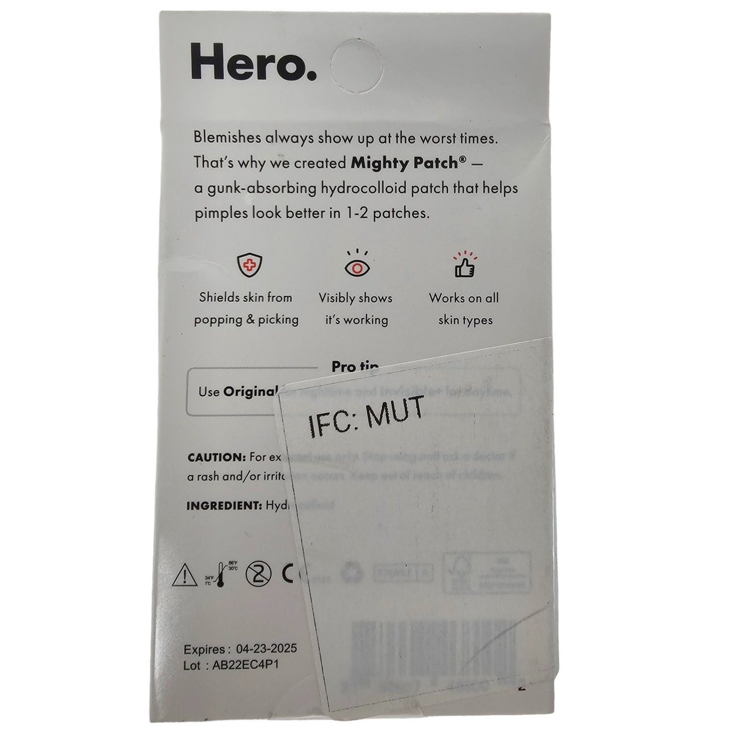 Hero Cosmetic Mighty Acne Pimple Patch Duo