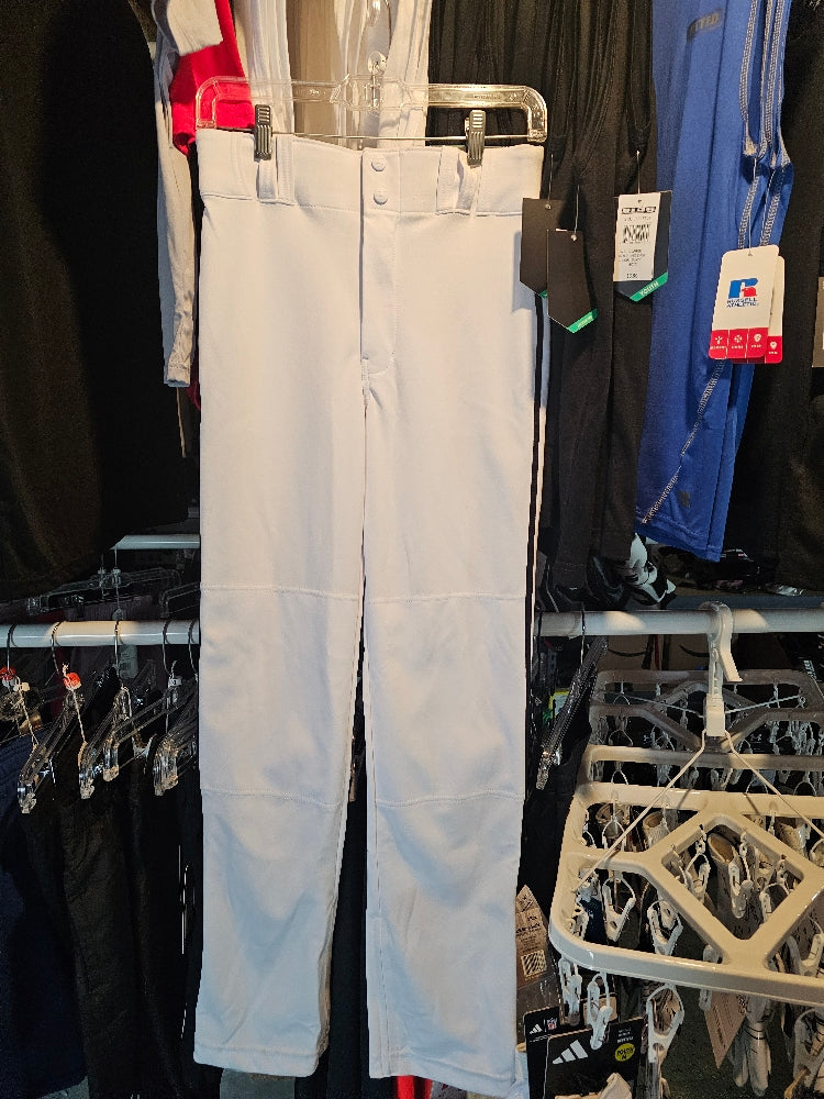 Champro Youth Baseball Pants - White with Black Piping, Size Large