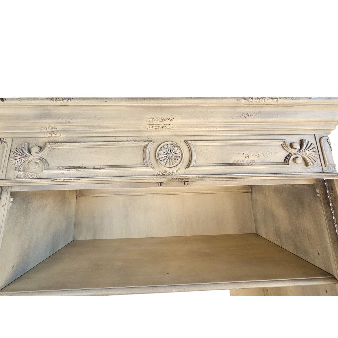 Vintage Hickory Chair Armoire Hutch Cabinet | Stretch Your Dollar