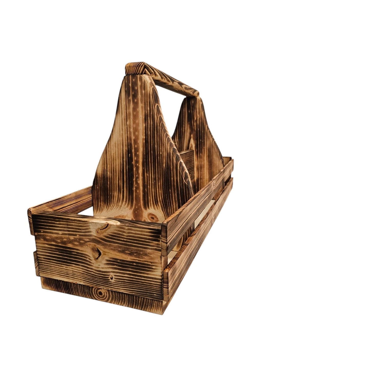Wooden Picnic BBQ Caddy Condiment Holder - Made in Utah