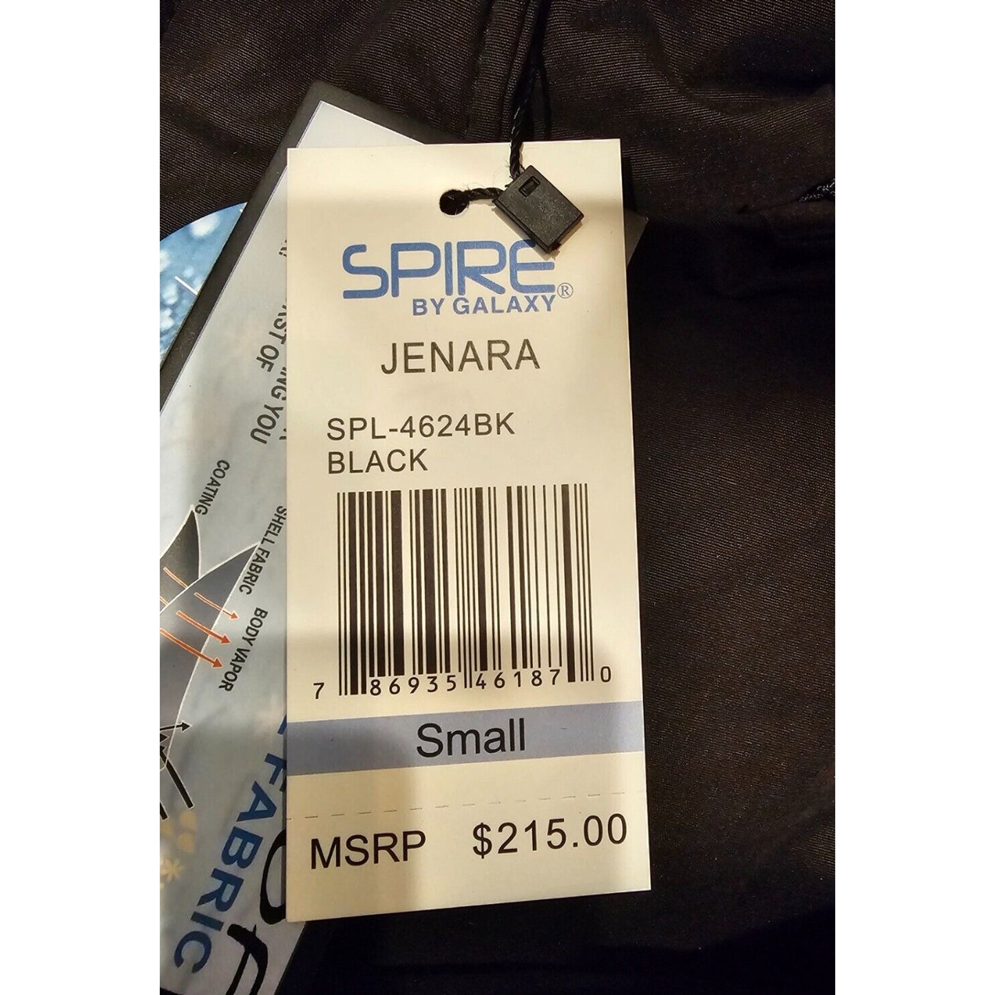 Galaxy Women's Jenara Black Heavyweight Coat Jacket