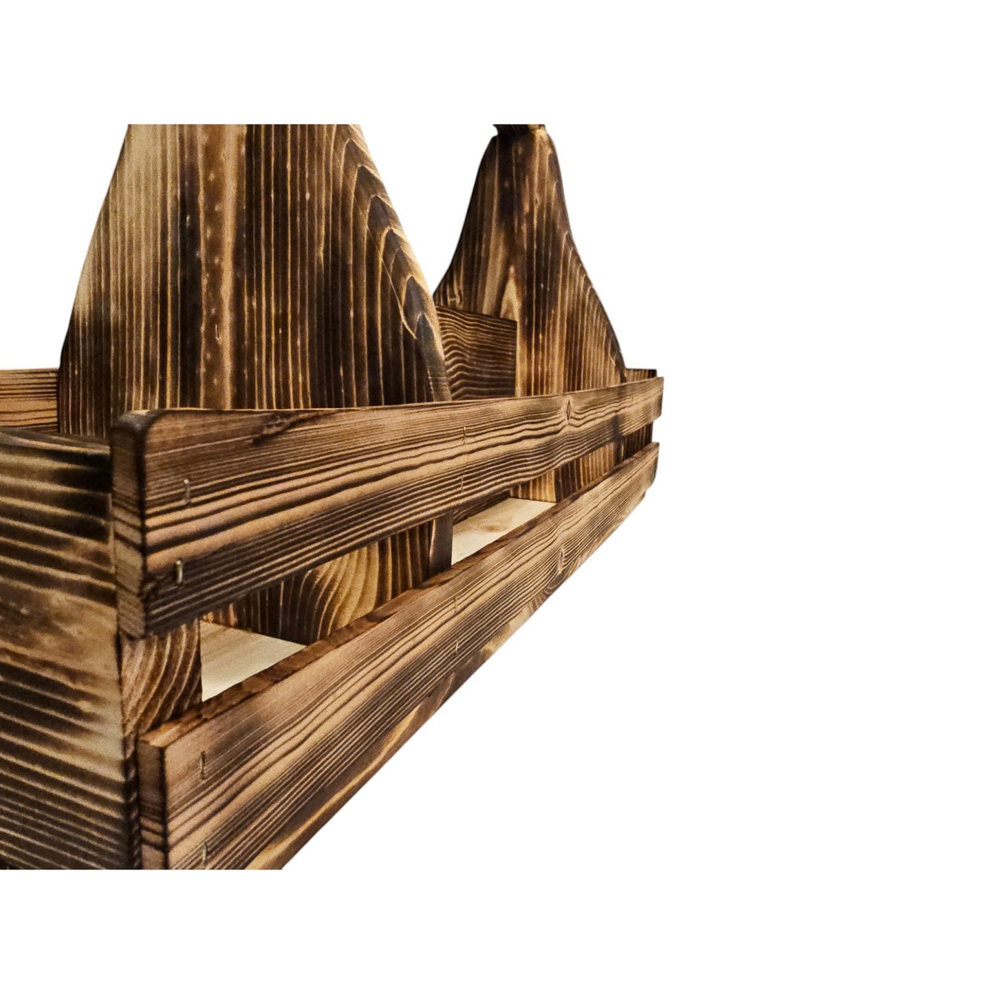 Wooden Picnic BBQ Caddy Condiment Holder - Made in Utah