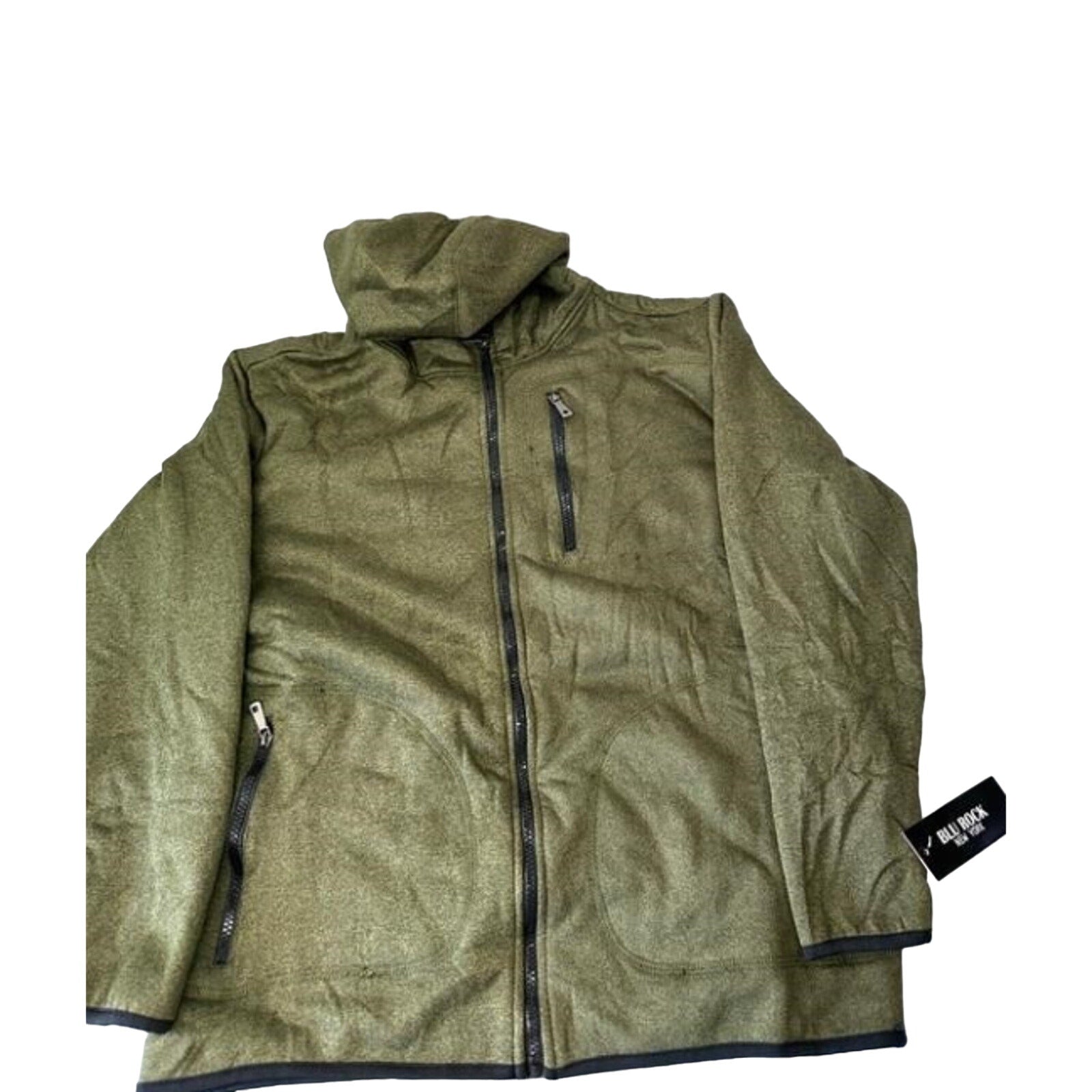 NWT Blu Rock New York Women's Sherpa Lined Full Zip Hoodie