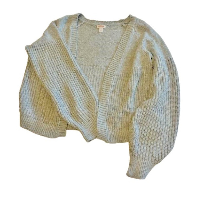 Girls Short Open Layering Cardigan Cat & Jack Heather Gray Size XL