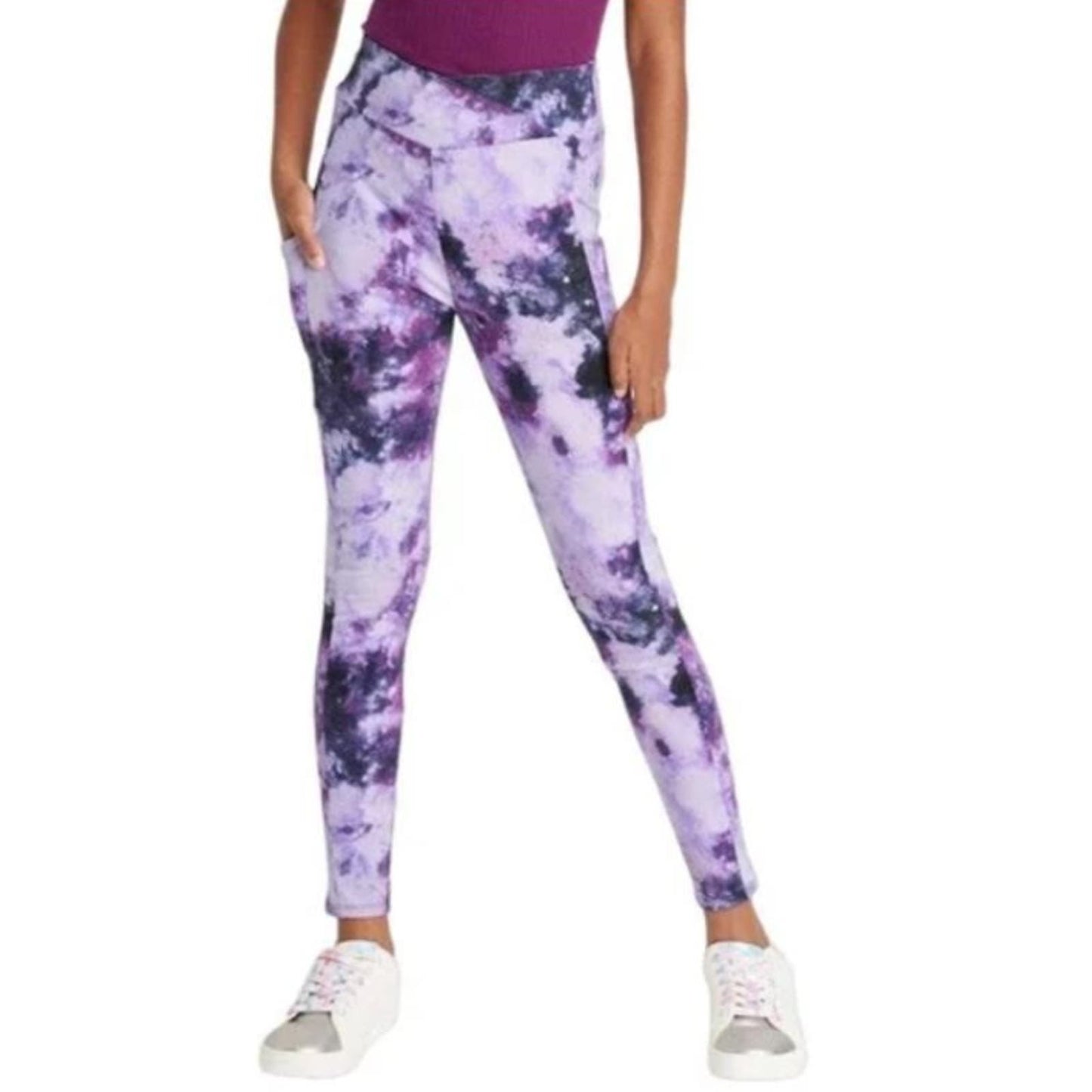 Art Class Girls Leggings, Purple, Size S