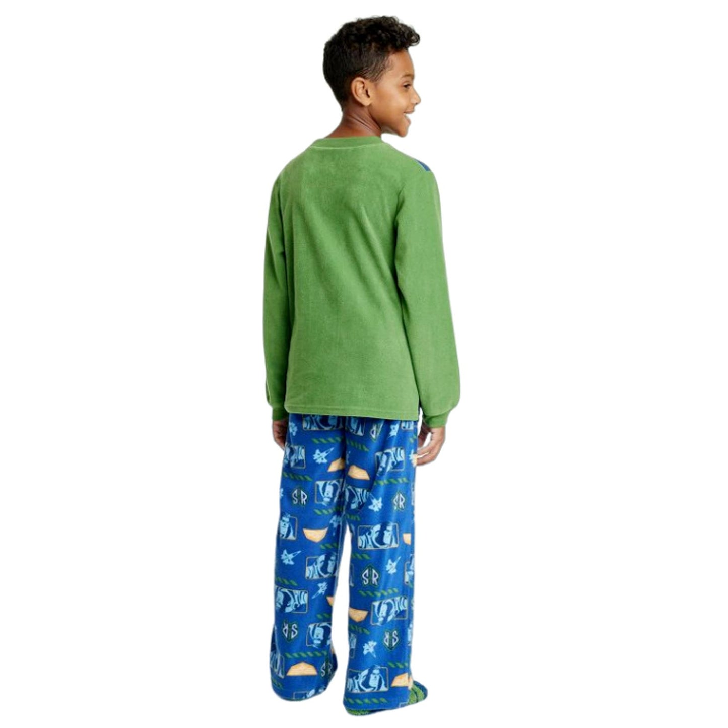 Boys' Disney Pixar Toy Story Buzz Lightyear 2pc Long Sleeve Pajama Set Socks S