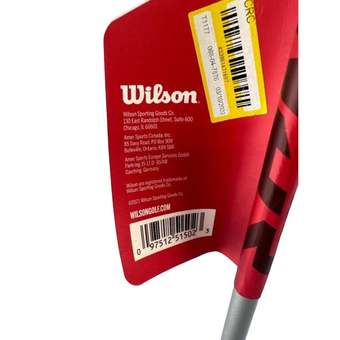 Wilson Juniors WJR Wedge Golf Club 33” Graphite Shaft For Appr”- 63” Tall RH