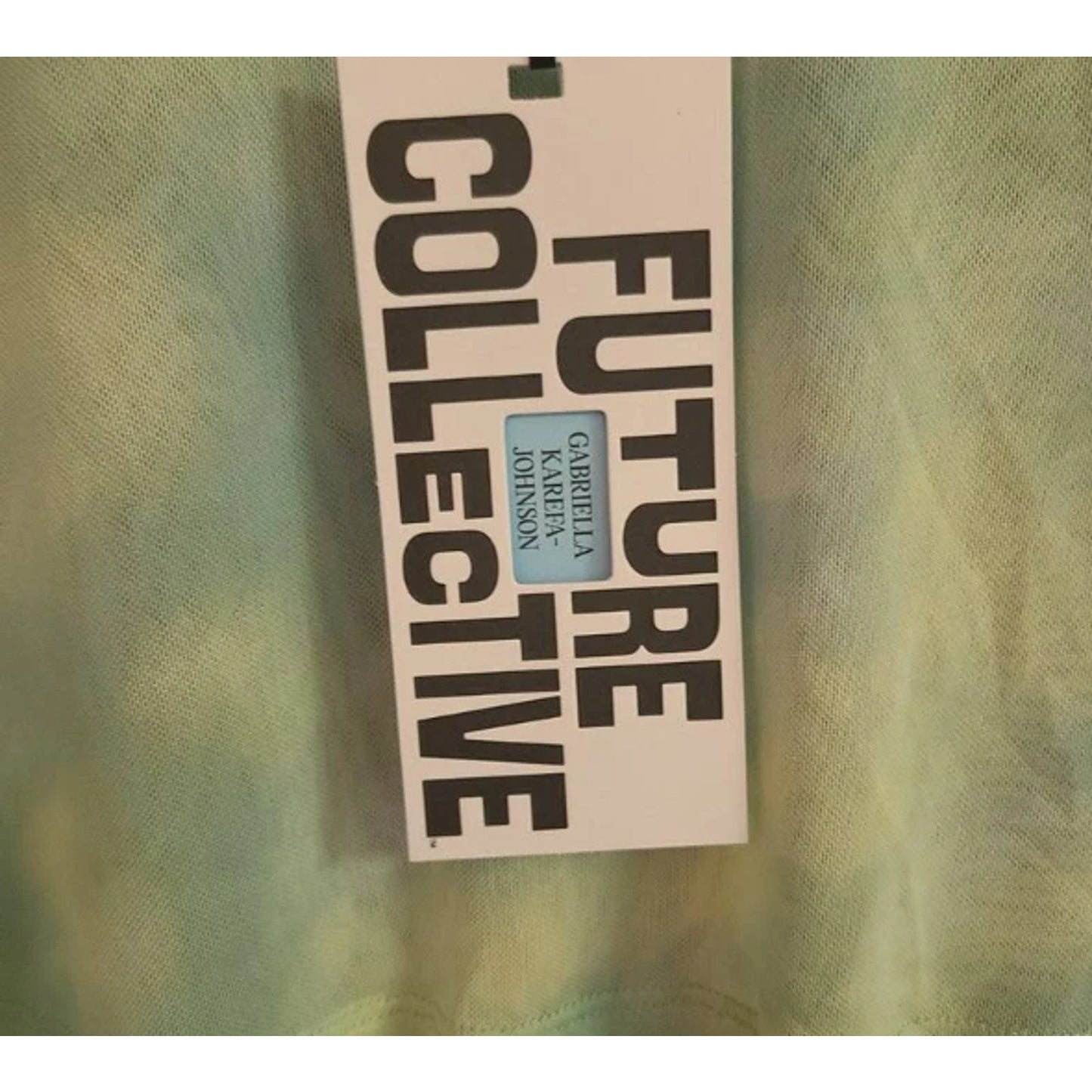 Future Collective Womens Mesh Green Crop Top, Size 2XL