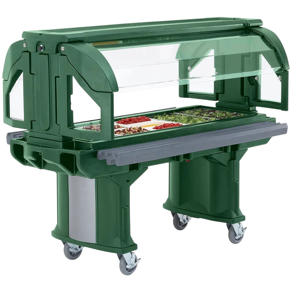 Cambro 7 Versa Food Salad Bar with Heavy-Duty Casters