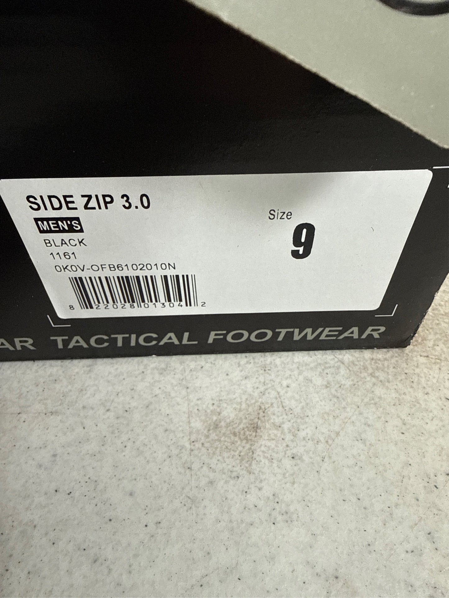 Response Gear Men's 8" Side-Zip 3.0 Service Boots - Black, Size 9