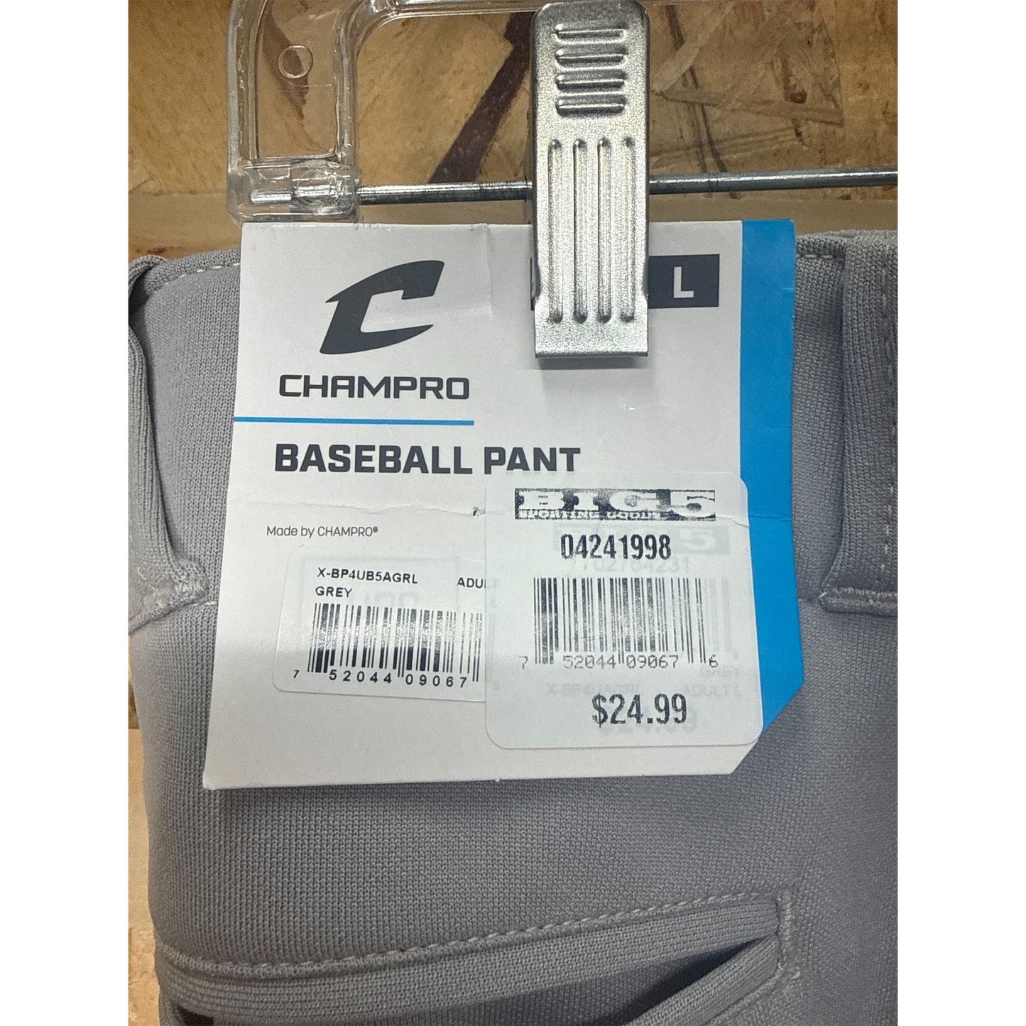 Champro Adult Open-Bottom Relaxed-Fit Baseball Pants- Large