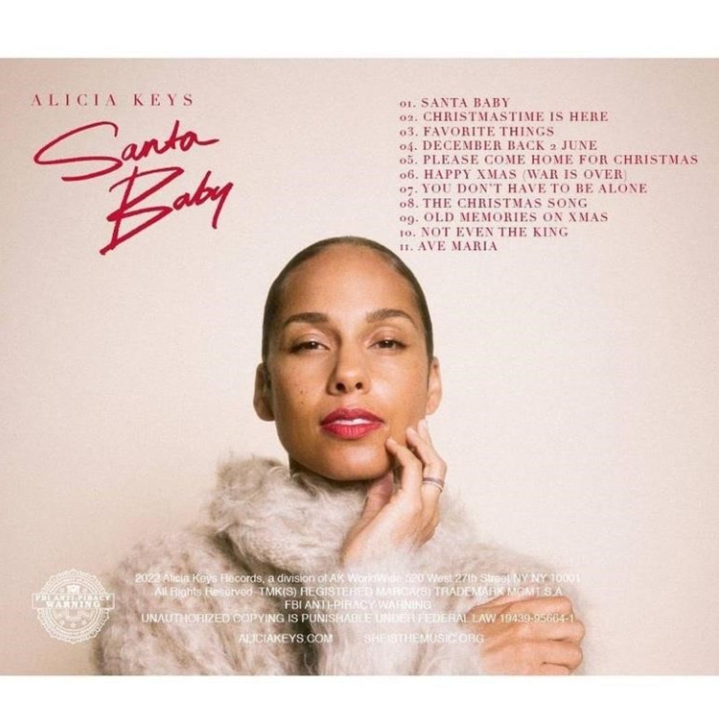 Alicia Keys Christmas Music Santa Baby Sealed CD