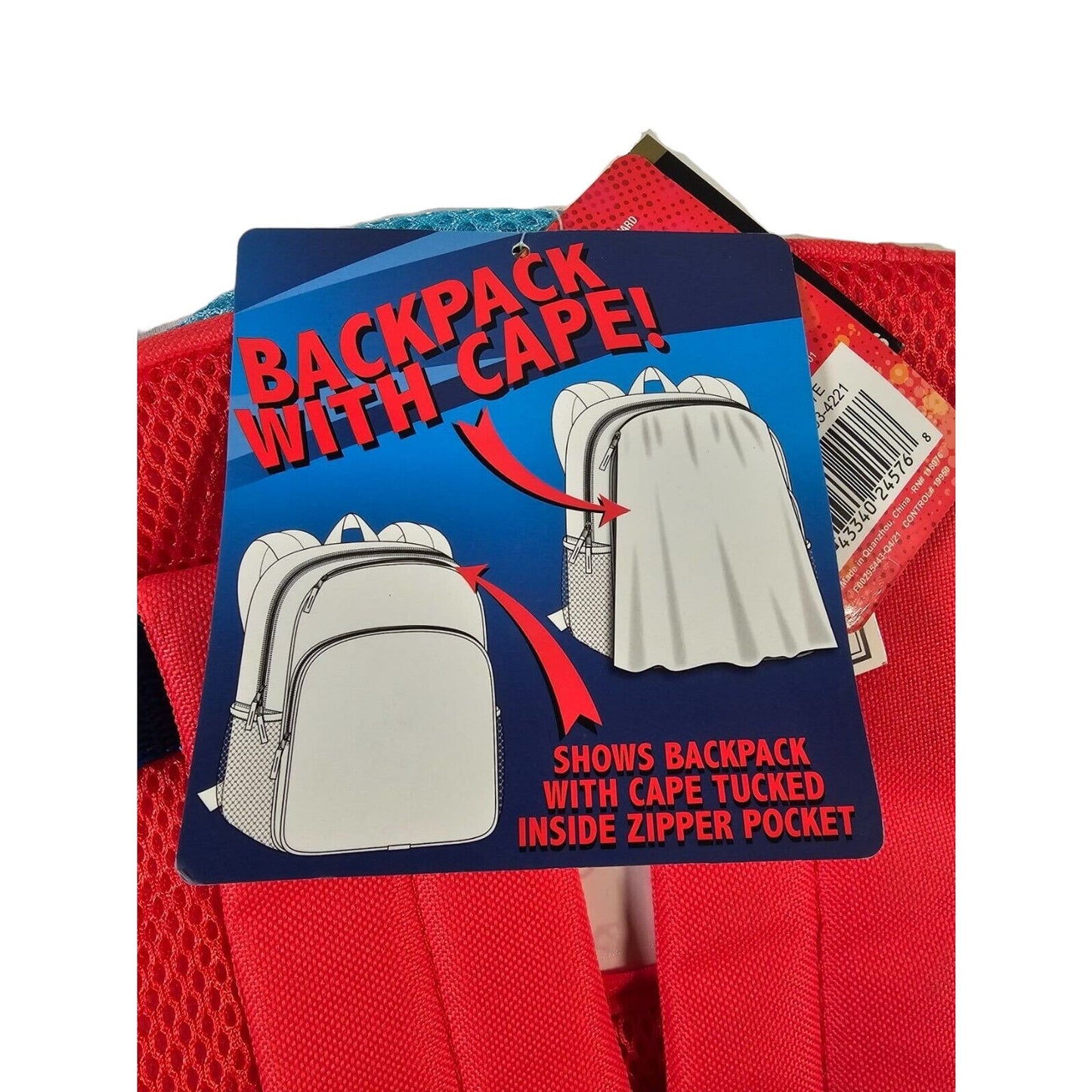 Ryan's World Kids 16" Large Backpack with Cape
