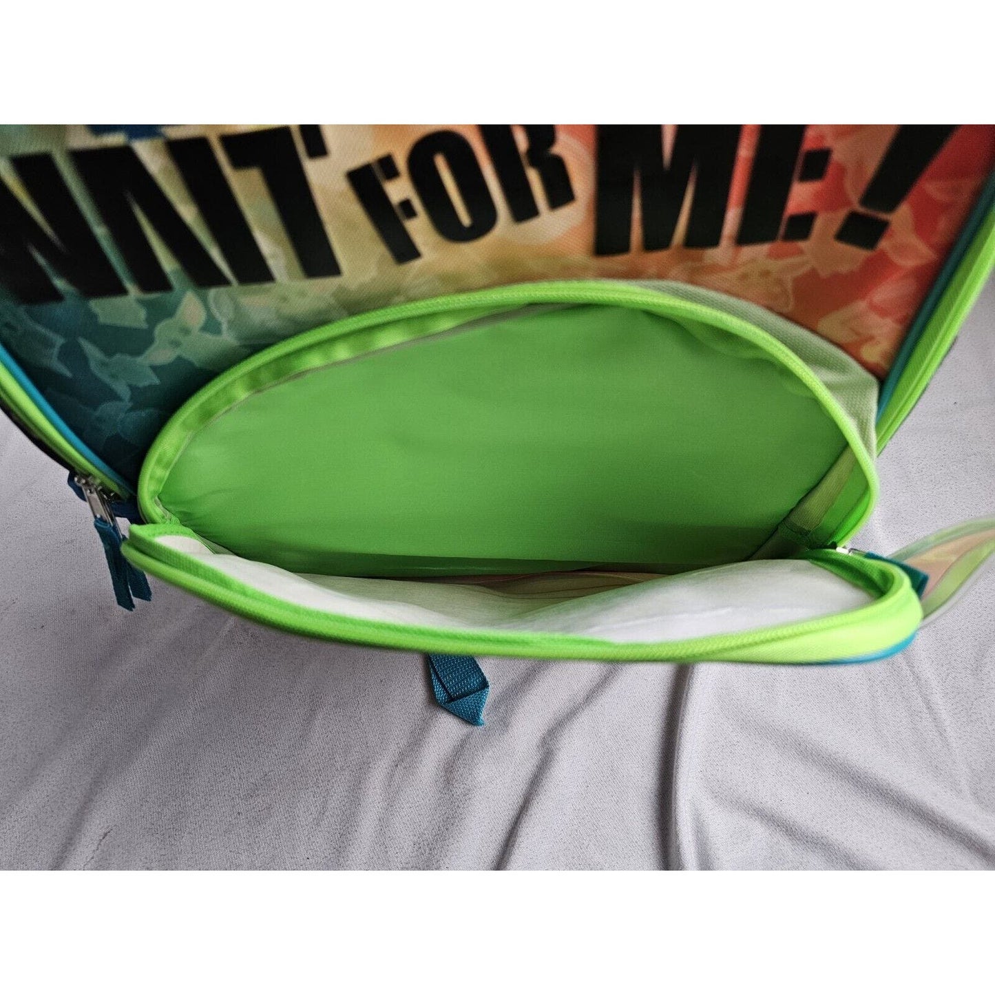 NWT Disney Star Wars Mandalorian Baby Yoda Grogu Kids Wait for Me 16" Backpack