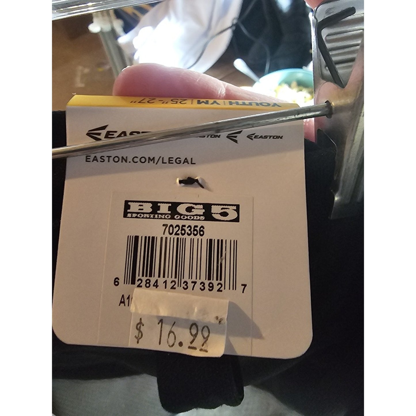 Easton Youth Pro Pull-Up Baseball Pants- Black Youth Medium