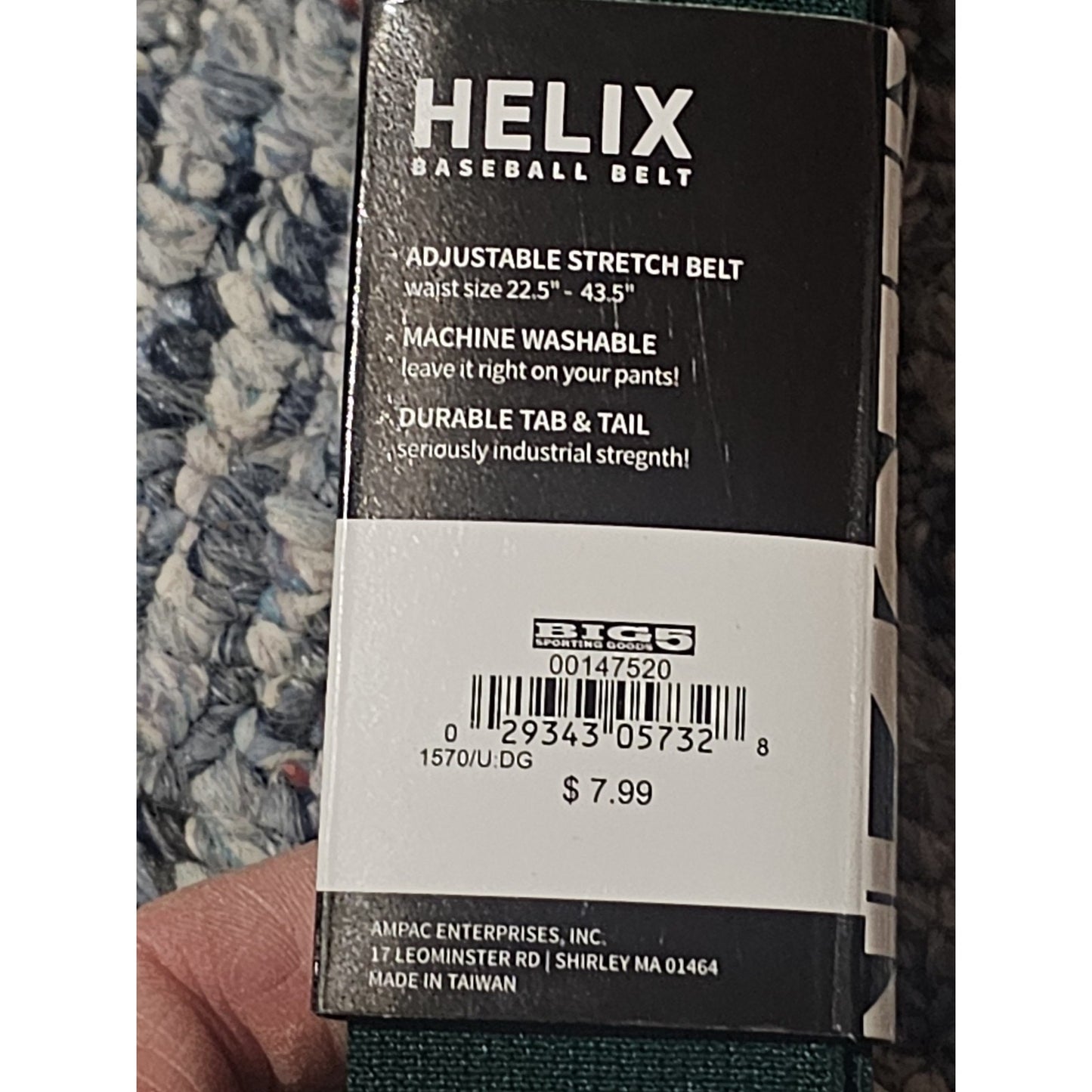 All-Star Adult & Youth Baseball & Softball Belt- Green, One