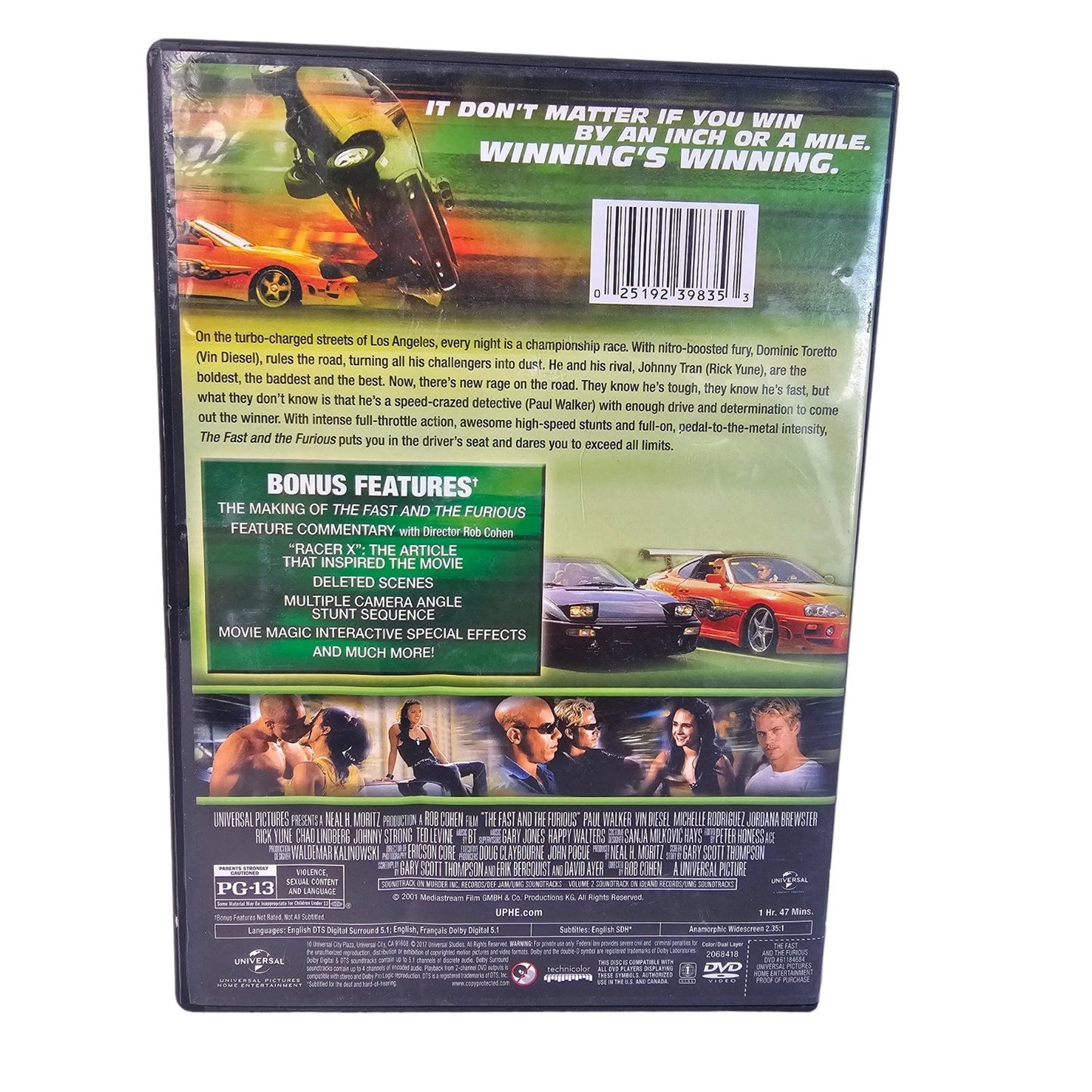 The Fast and the Furious DVD
