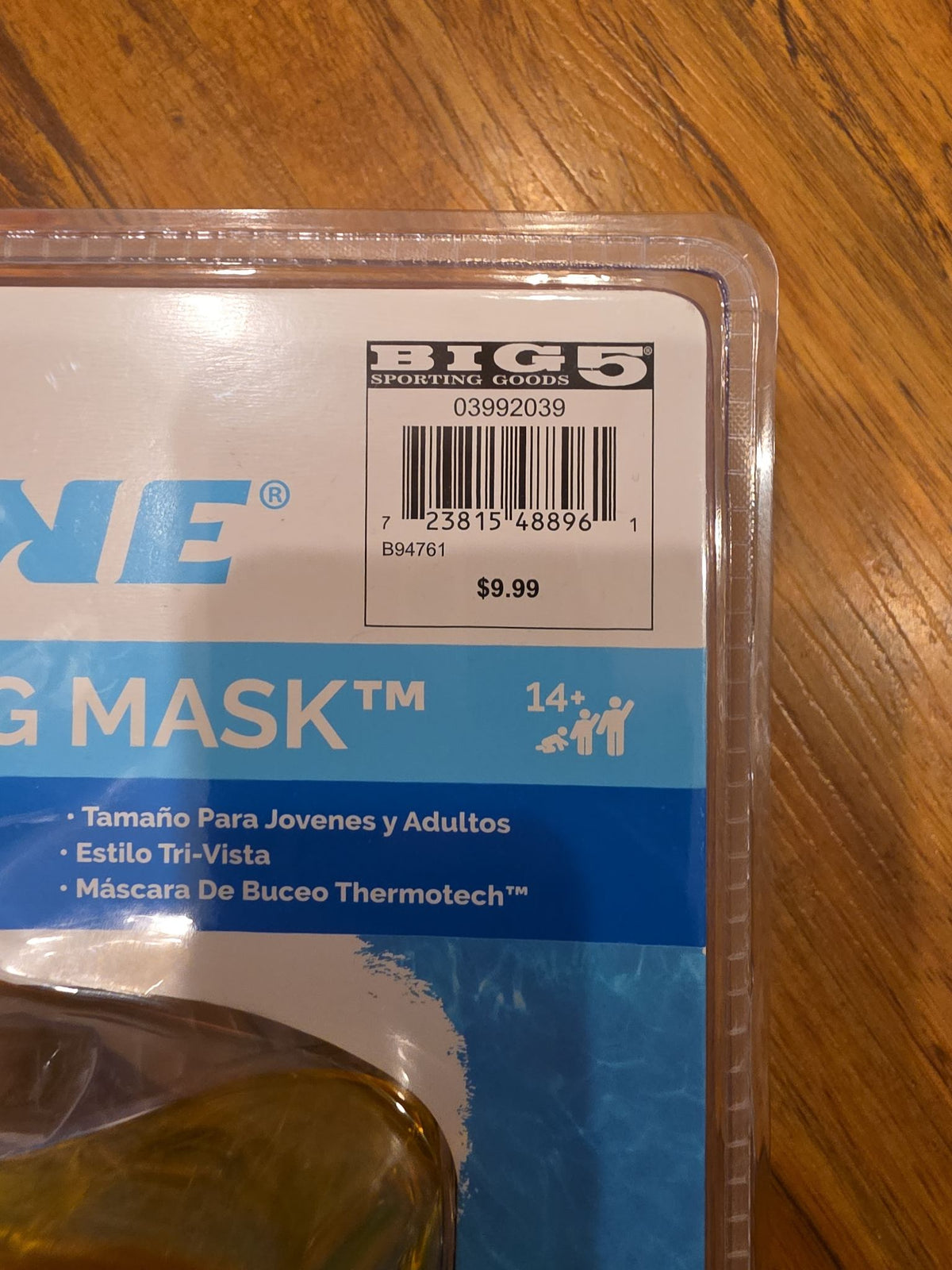 Swimline Extreme Thermotech Diving and Snorkeling Mask, Yellow, Ages 14+