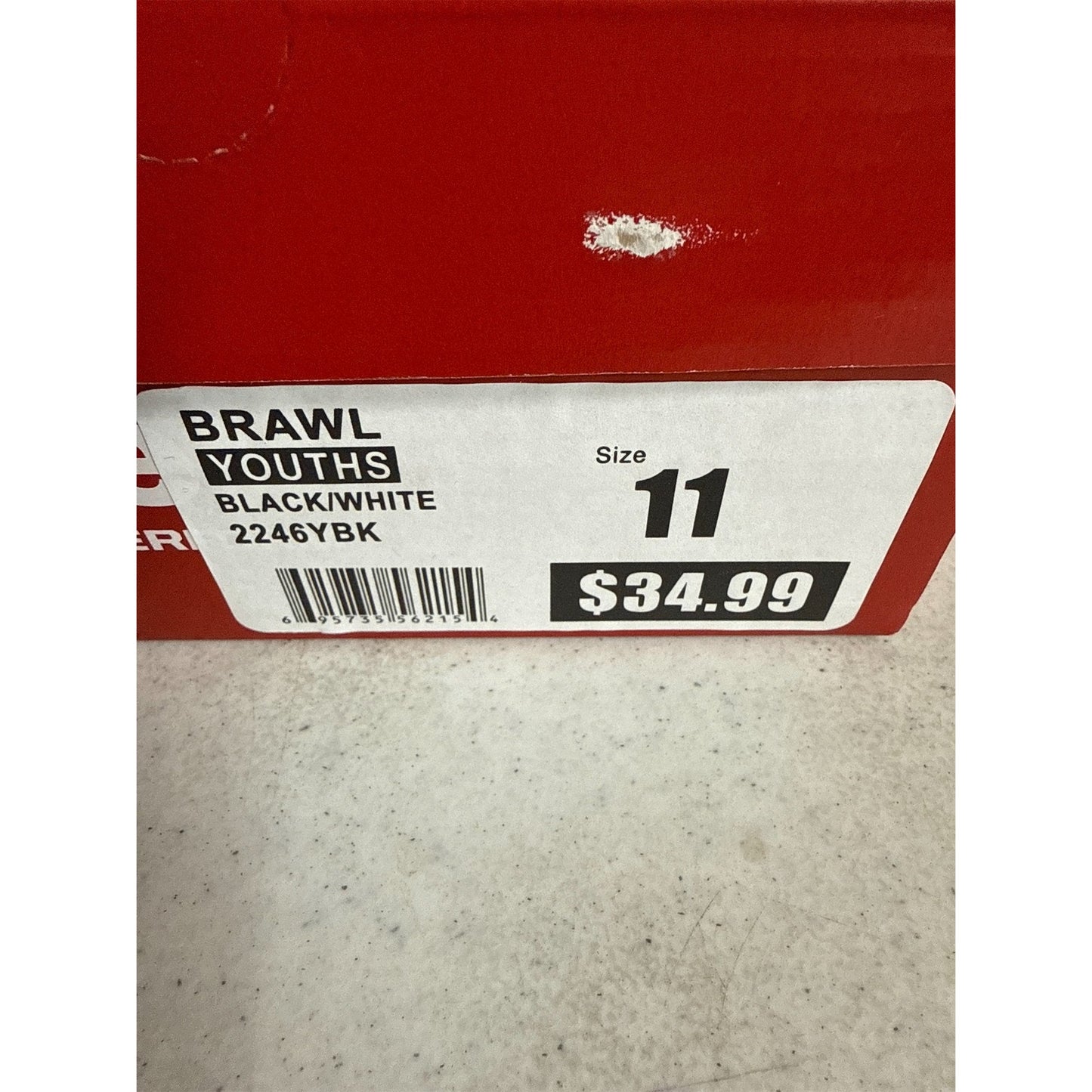 Riddell Brawl Youth RM Football Cleats - Lightweight, Durable - Size 11