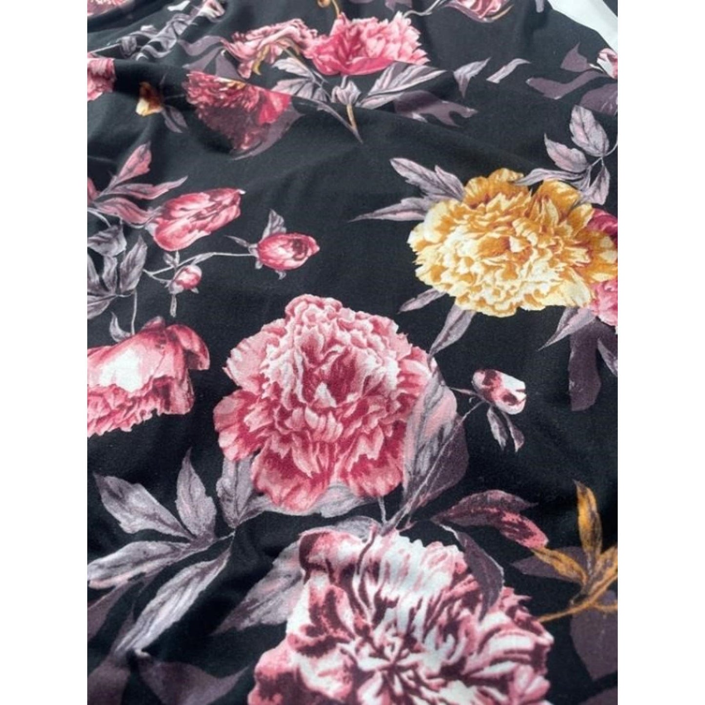 Mother Bee Maternity Black Floral Maxi Dress Size S