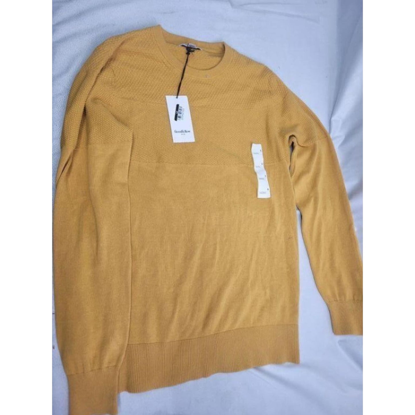 Goodfellow & Co. Men's Long Sleeve, Size S - Mustard