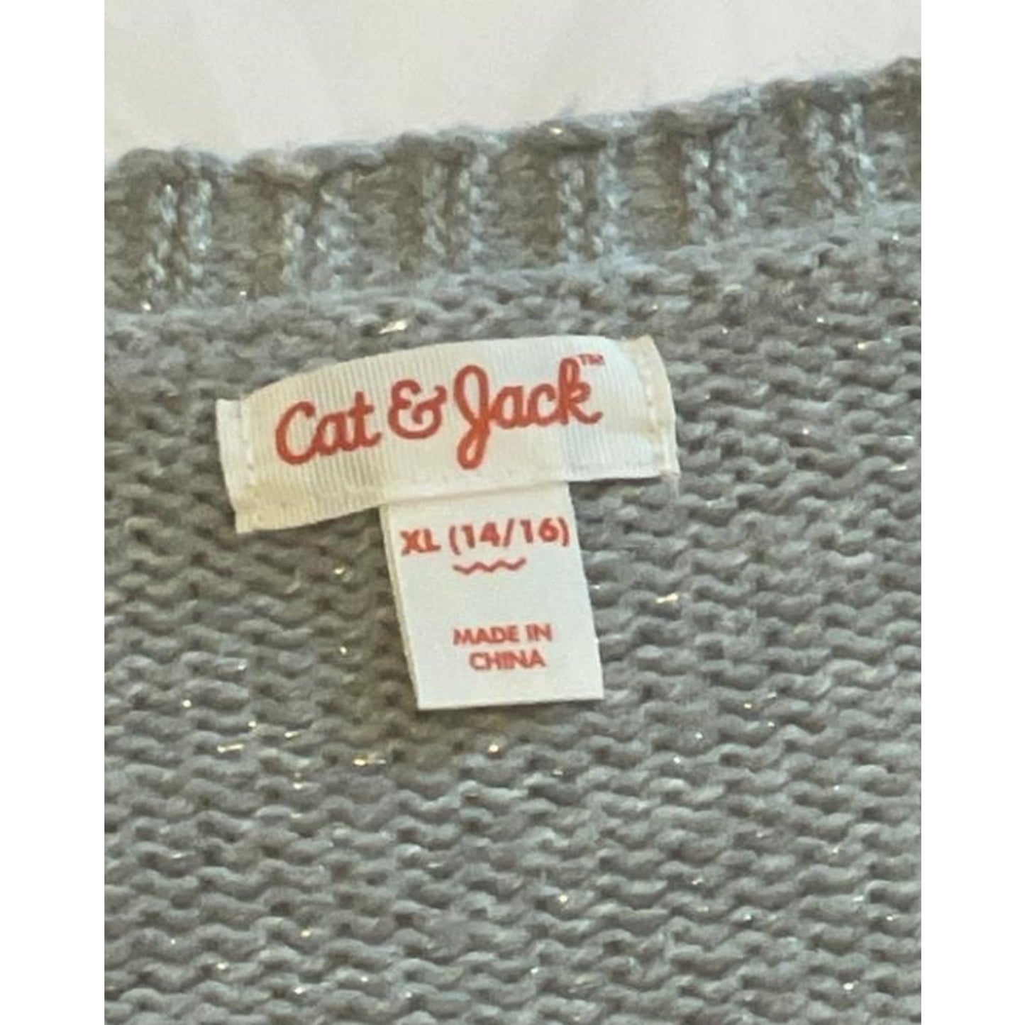 Girls Short Open Layering Cardigan Cat & Jack Heather Gray Size XL