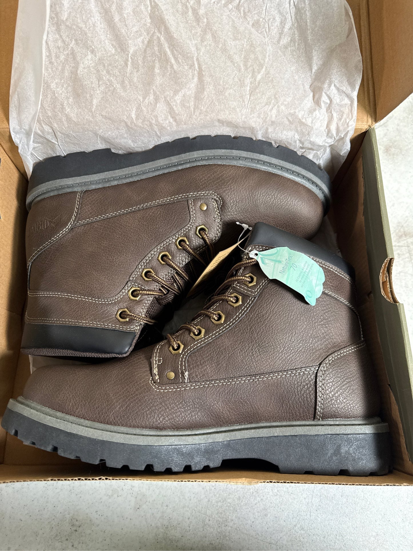 Denali Bullseye Men's Work Boots - Chocolate Brown, Size 8.5