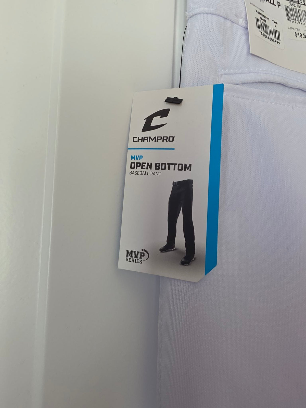 Champro Boys' MVP Open Bottom Relaxed Fit Baseball Pants