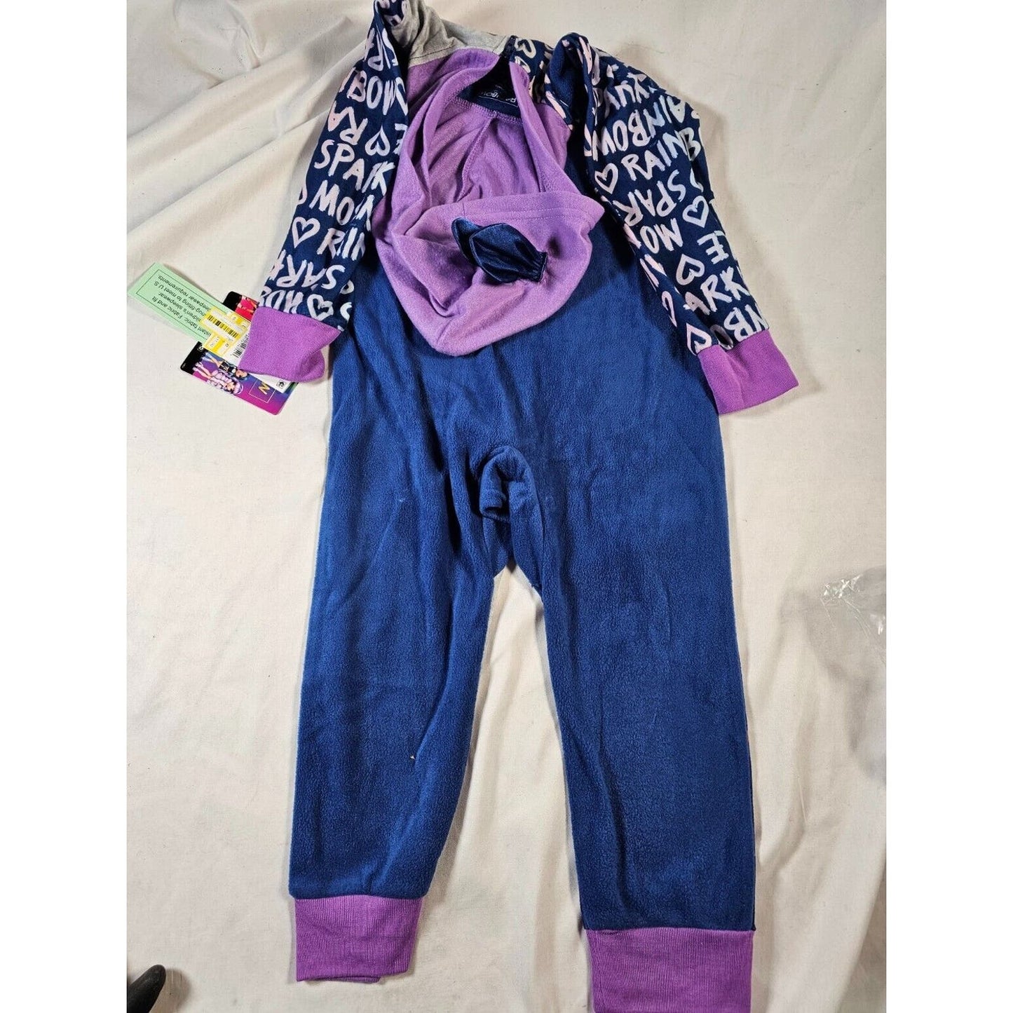 Rainbow High Girls One Piece Pajamas, Size XS