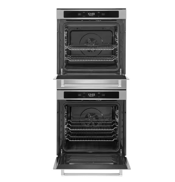 KitchenAid - 24" Built-In Electric Convection Double Wall Oven w/WiFi - Stainless Steel
