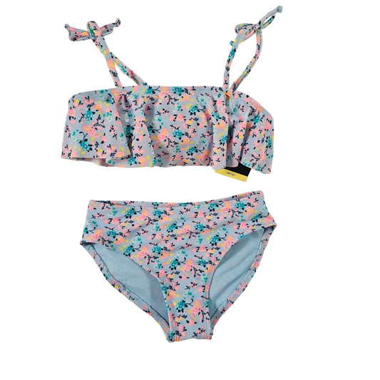 Art Class Girls Two Piece Ruffled Swimsuit M (7/8)