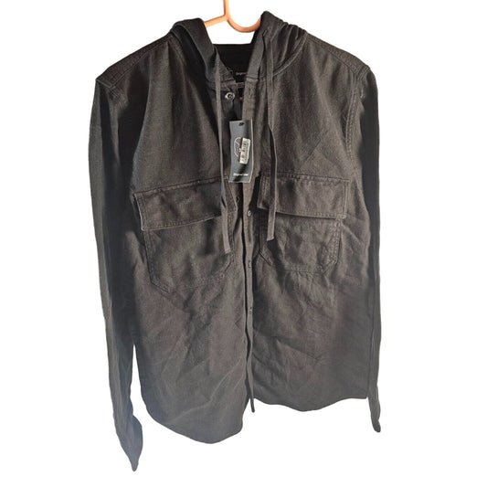 Black Original Use Hooded T-Shirt Long Sleeve