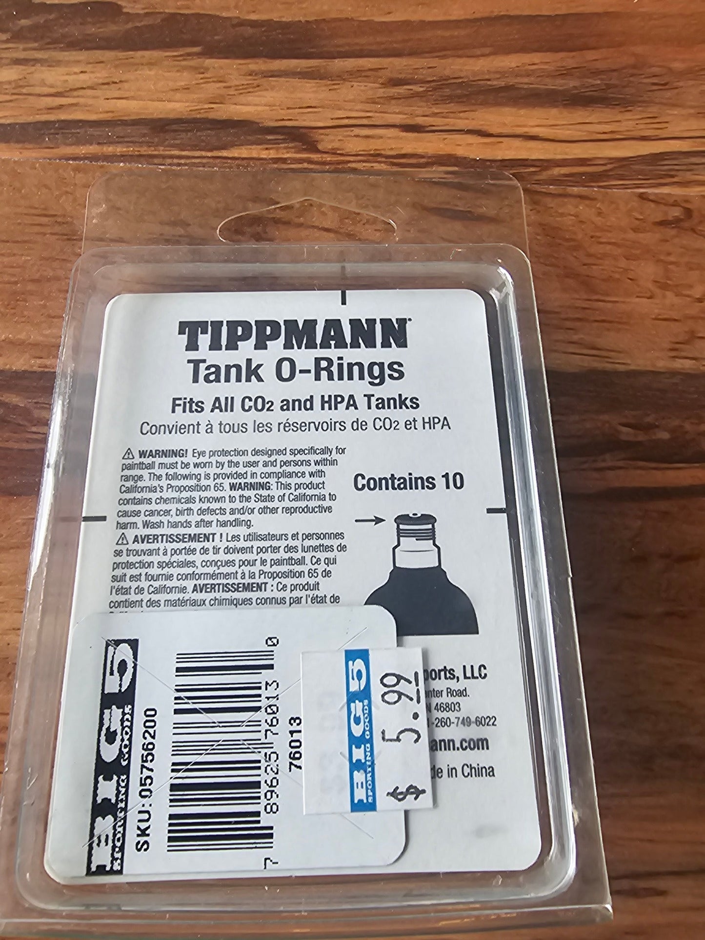 Tippmann Paintball Tank O-Rings Replacement Pack - Clear (10 Count)