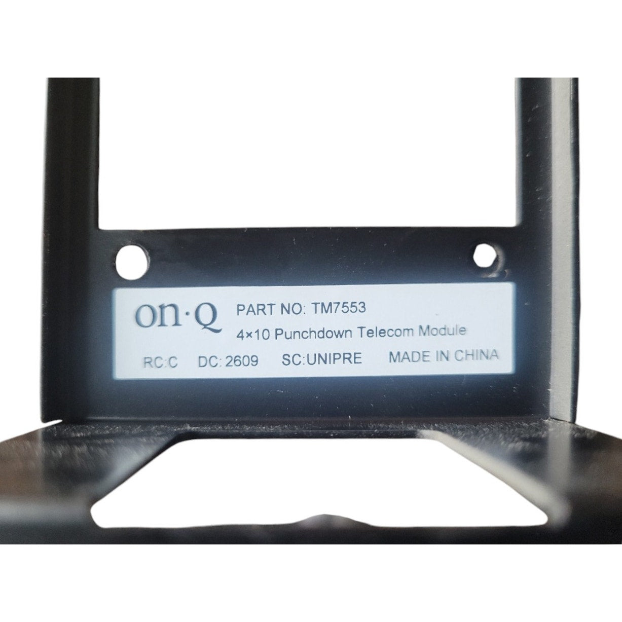 On-Q/Legrand 4X10 Punchdown Telecom Module 7553 - TM7553