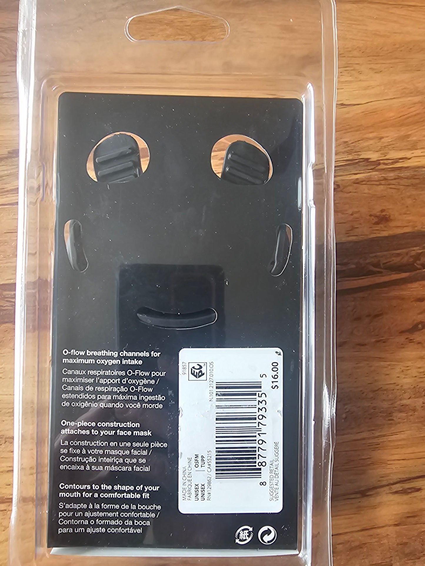 Nike Alpha Football Lip Protector Mouthguard - Black/White, One Size