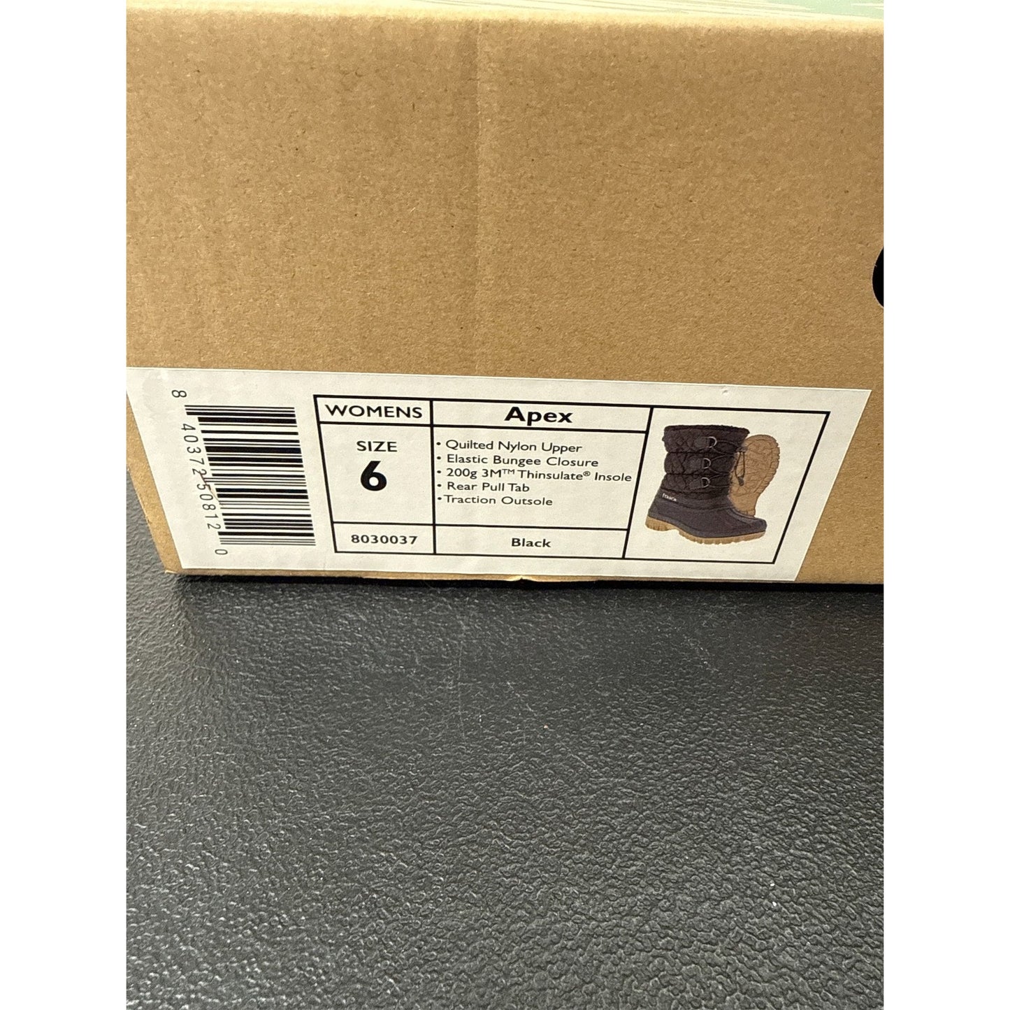 Itasca Apex Women's Shoes - Cozy, Stylish Winter Boots in Black, Size 6