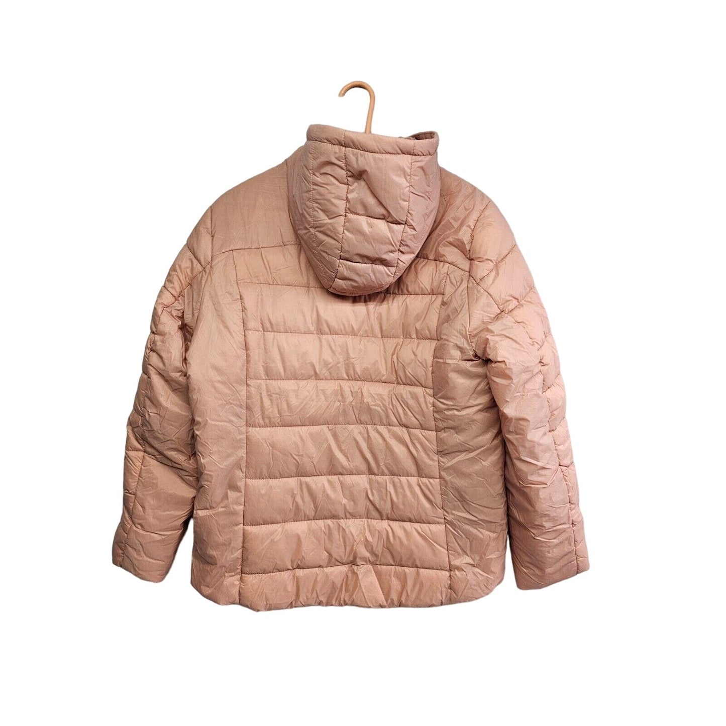 Spyder Women's Clara Short Puffer Hooded Full Zip Jacket, Misty Rose L
