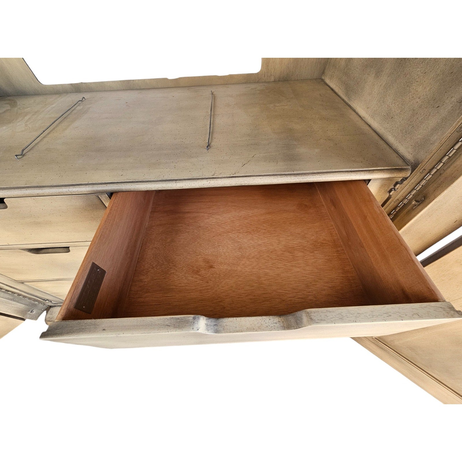 Vintage Hickory Chair Armoire Hutch Cabinet | Stretch Your Dollar