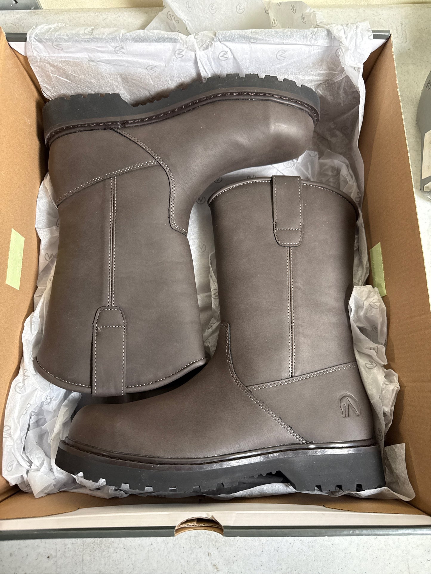 Nevados Men's Surrey Steel Toe Work Boots - Brown, Size 7.5