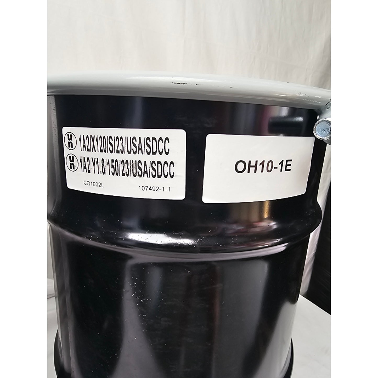 SKOLNIK Carbon Steel Open Head Drum, 10 gallons, Bolt Ring, 0.9mm Body Gauge