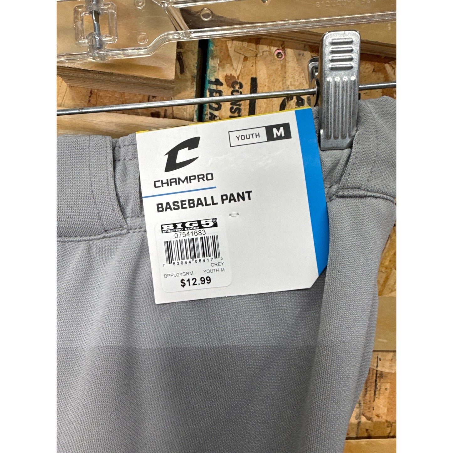 Champro Cycle Pull-Up Youth Baseball Pants with Belt Loops- M