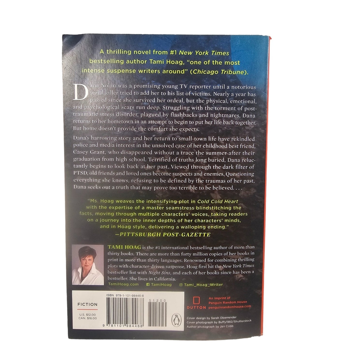 Cold Cold Heart, by Tami Hoag, Paperback Book