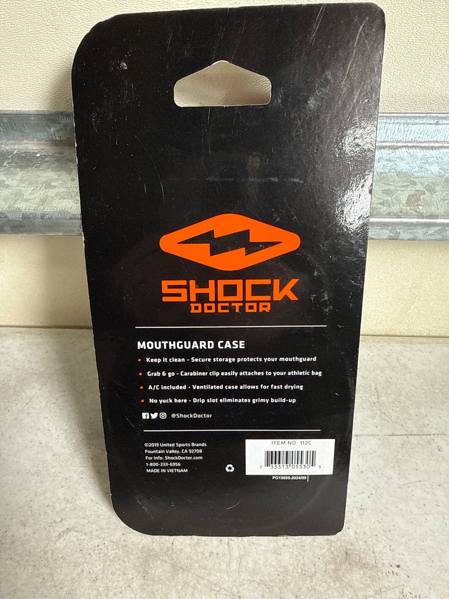 Shock Doctor Chrome Mouthguard Case - Silver