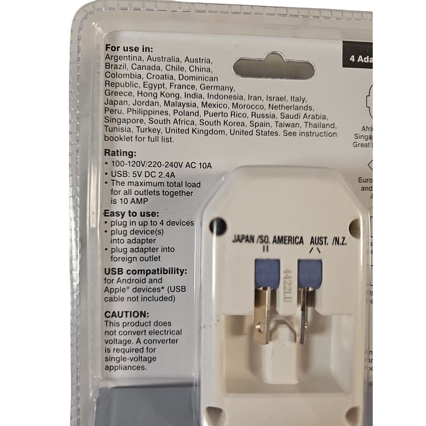 Conair Travel Smart All-In-One International Adapter