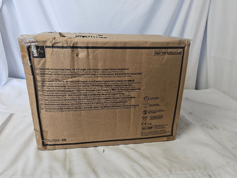Sterile Non-Conductive Suction Tubing with Scalloped Connectors, 3/16" X 20', 3/16" X 6', Case of 50