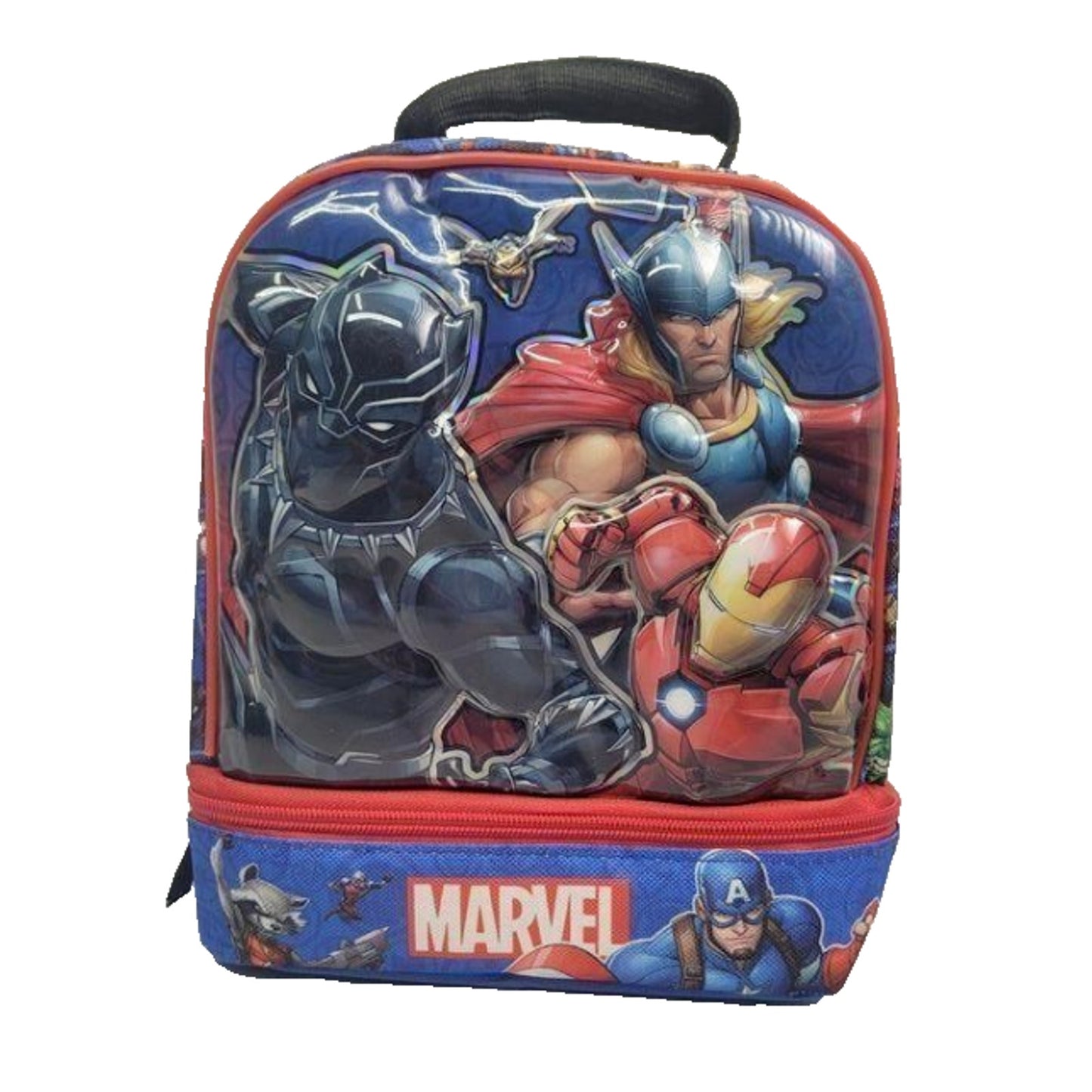 Marvel Avengers, Soft Insulated Dual Compartment Lunch Box