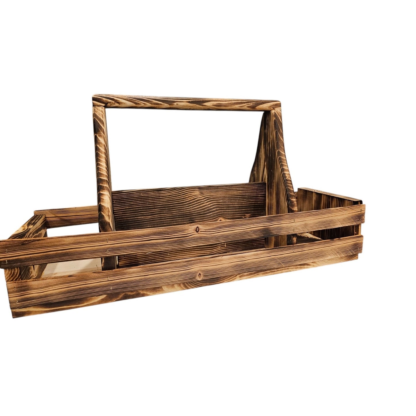 Wooden Picnic BBQ Caddy Condiment Holder - Made in Utah