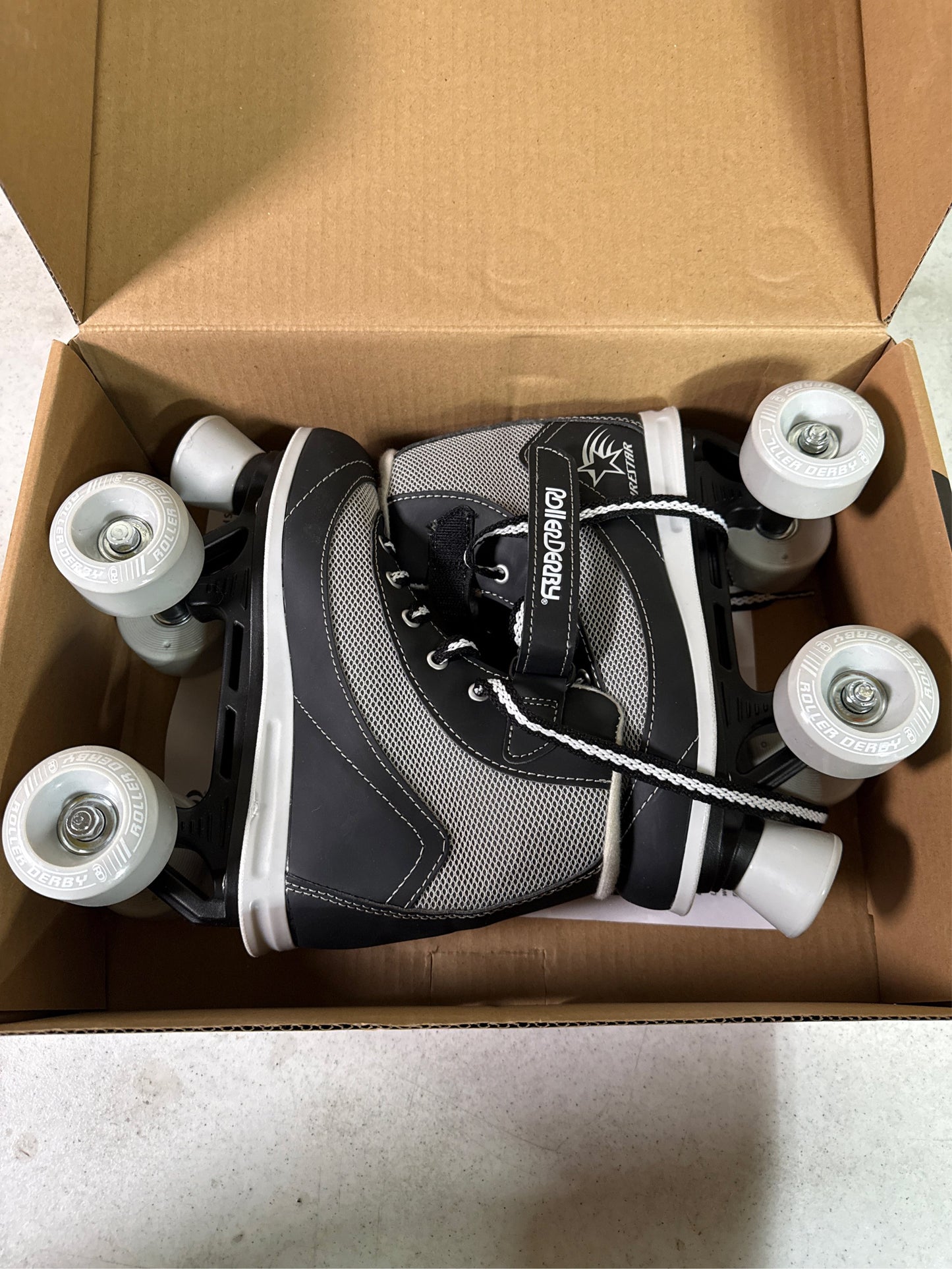 Roller Derby Boys' Firestar Roller Skates, Black, Youth Size 3